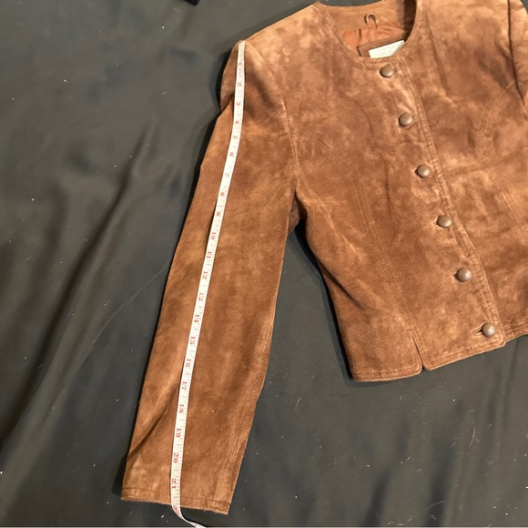 Vintage Lord & Taylor Suede Cropped Jacket - Picture 16 of 16